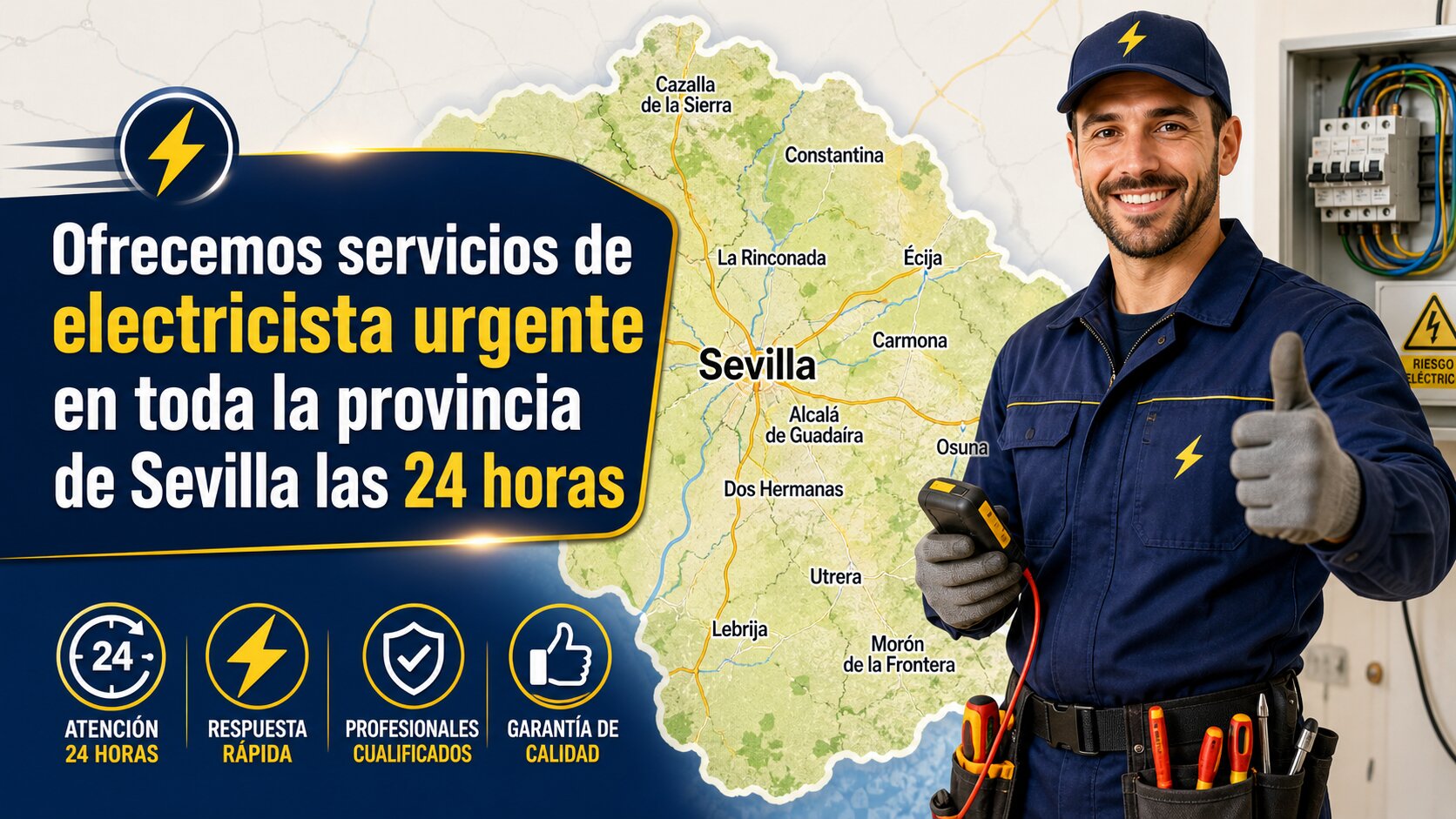 Electricista urgente en Pruna